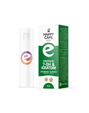 Buy 7-OH & Kratom Mouth Spray (5ml) - Tropical Flavour Funcaps