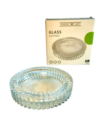 Diamond Leaf Glass Ashtray Large Transparent Buy Funcaps