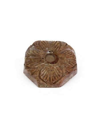Soapstone Incense and Cone Holder Flower