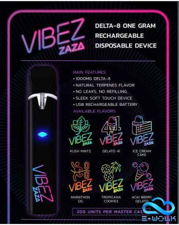Vibez Zaza Delta 8 THC E-Joint (1000mg)-Gelato 41