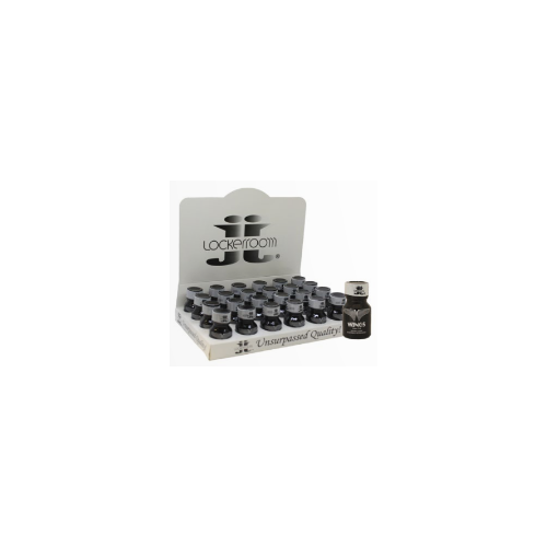 Lockerroom Poppers Wings Black 10ml – BOX 24 flesjes