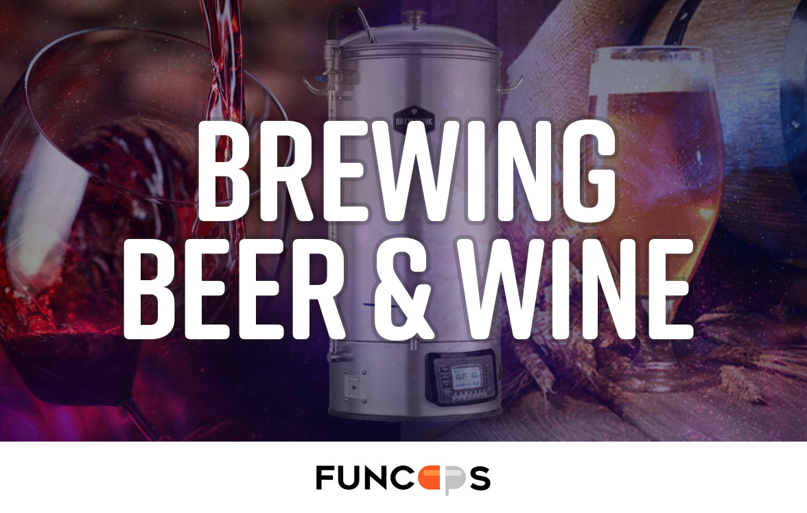 Brewing beer and wine Funcaps